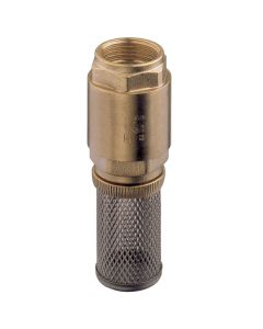 Brass POM/NBR check valve + stainless steel basket - PN16 Guidi