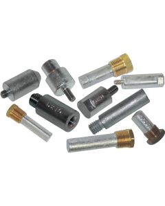 Anode zinc bougie pour moteurs Onan/Caterpillar ø12 x 40 - 3/8 UNC Super Marine