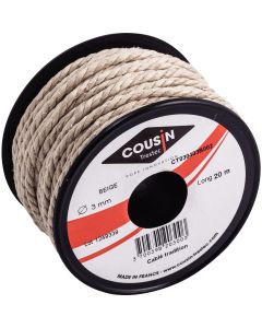 Traditional cable thread Ø 3 mm - reel 20 m  Cousin