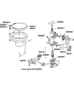 Parti di rispetto per WC RM 69 AD