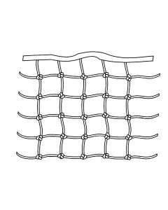 Rete per battagliola con maglie quadrate e annodate Cousin