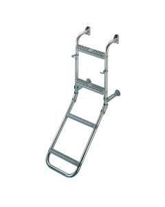 Folding stainless steel ladder 