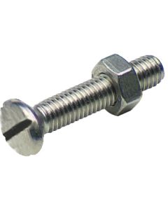 Tornillo metales cabeza fresada + tuerca AD
