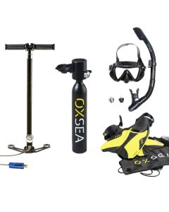 Pack de buceo OX500 + Kit de snorkel 