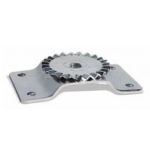 Platine inox pour support enrouleurs de ligne