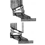 Supporto articolato alluminio adattatore specchio di poppa