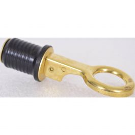 Bouchon Étanche Nable Laiton Ø23mm - Pour Bateau - Vidange Eau - Néoprène Et Laiton Chromé