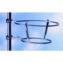 Support De Bouée De Sauvetage En Inox - Pour Bateau, Yacht - Compatible Tubes 22-25 Mm, Bouées Jusqu’à 12 Cm