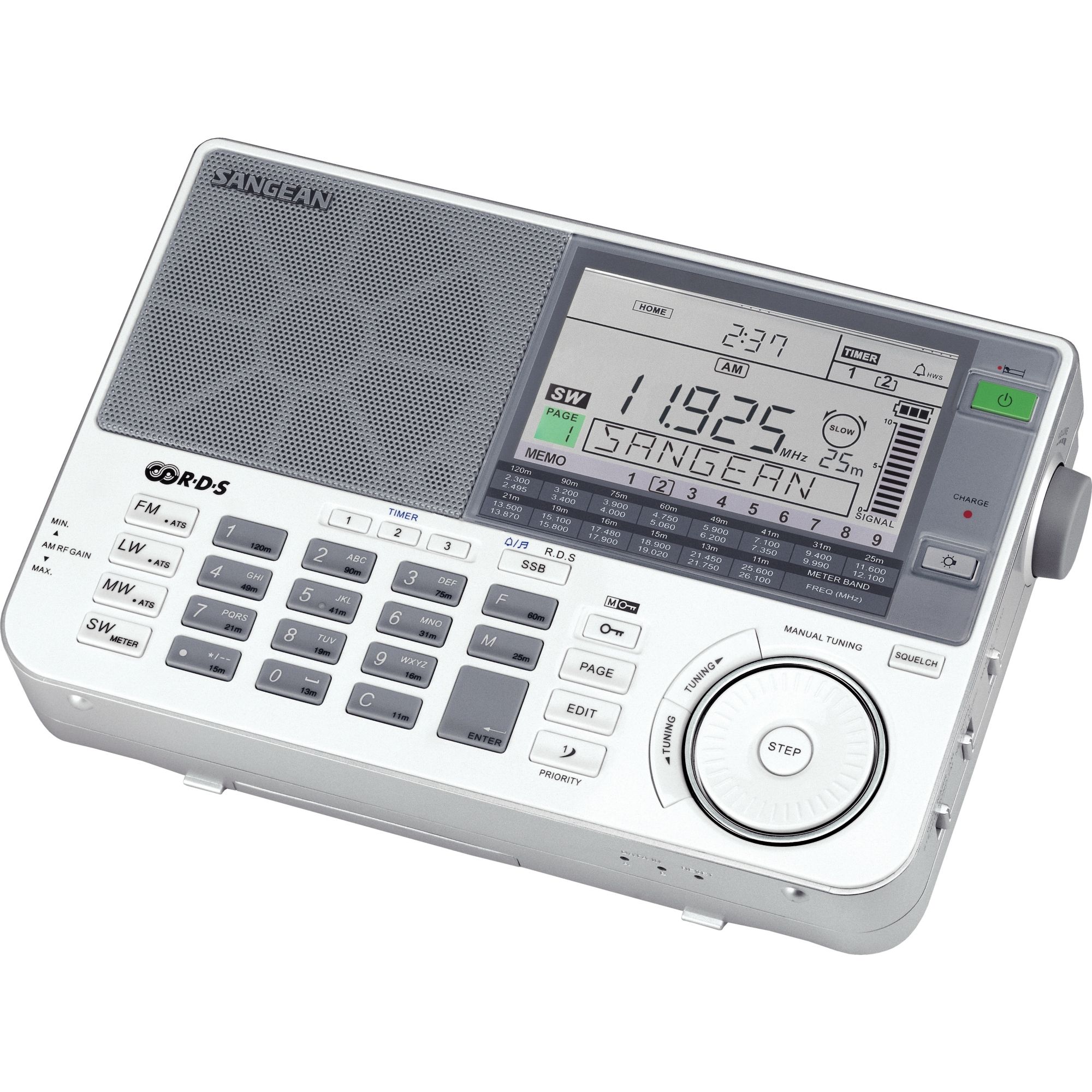 Receptor náutico ATS 909X - Sangean - Receptor radio con BLU