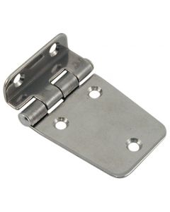 Charnière déportée hexagonale inox - 63x40mm Euromarine