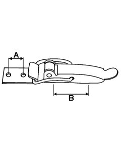 Grenouillère inox - 115mm Euromarine