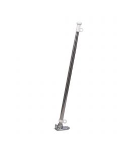 Hampe de pavillon inox - socle laiton chromé - 400mm Euromarine