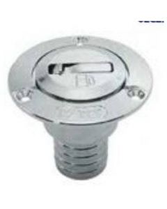 Nable carburant - fuel - levier escamotable - laiton chromé - ø50mm Euromarine