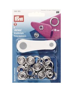 Bouton pression sans couture - argenté Prym