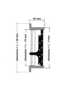 Grille soufflage obstructible 381 x 254 mm - teck MSI