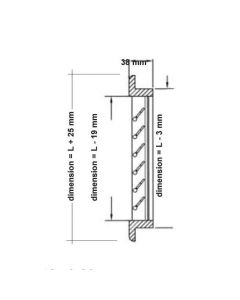 Grille de soufflage 254 x 127 mm - teck MSI