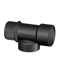 Raccord en T - MFF - 1''1/2 BSP - noir - packagé Trudesign