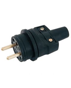 Fiche mâle 16A / 230V caoutchouc Euromarine
