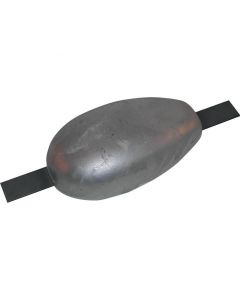Anode magnésium à souder 110x63x26 - 200mm hors-tout - 0,45kg Tecnoseal