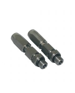 Jeu de raccords droits - 1/4 - tuyau souple - ø8mm - Inox Lecomble & Schmitt