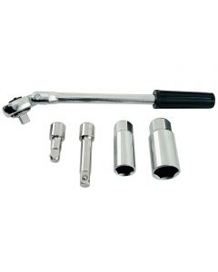 Clé bougie à cliquet 16 et 21mm avec rallonges Euromarine