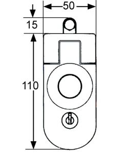 Pestillo con pulsador
