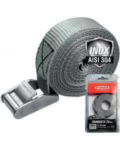 Mooring strap with stainless steel buckle