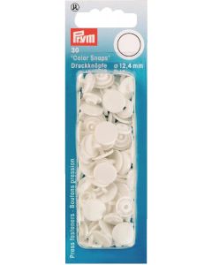 Botones a presión plástico Blanco