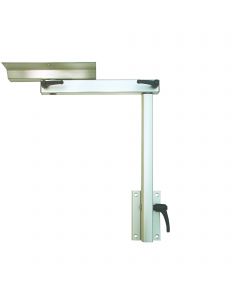 Retractable folding table leg 