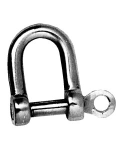Stainless steel shackles with axis captive straight 
