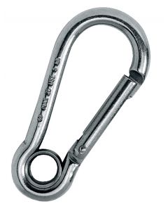 Mosquetón alpino con ojo