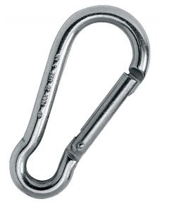 Mosquetón alpino sin ojo