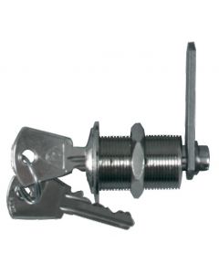 Cerradura con pasador en latón niquelado