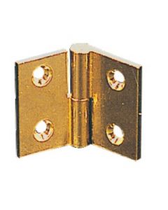 Bisagra plegable de latón pulido