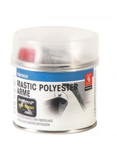 Mastic polyester armé