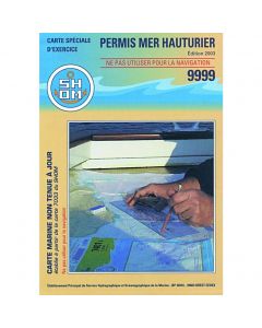 Carte permis mer hauturier carte pliée 