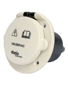 Presa da banchina CEE RATIO Base maschio Poliammide 16A, IP56, Ad incasso Ratio Electric