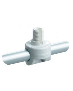 Embase fixe de balcon Ø 22 mm. sans adaptateur