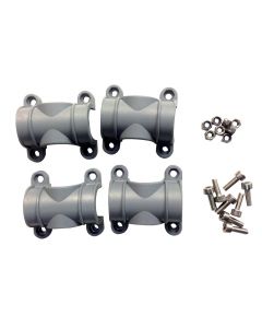 Plastic stanchion fittings