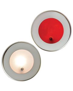 Spot à LED Rouzic inox poli miroir 20W étanche standard avec interrupteur Mantagua