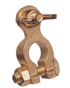 Battery clamp butterfly screw brass