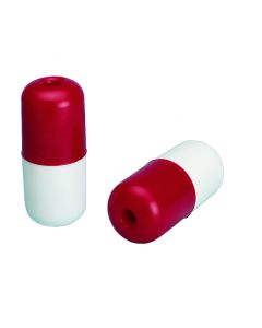 Galleggiante per linea d'acqua cilindrico bianco/rosso